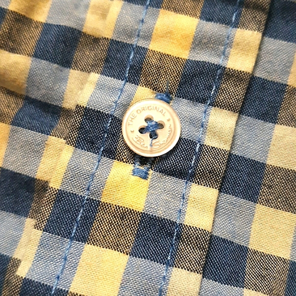 NWOT The Original BEN SHERMAN toddler boy Button Down Plaid Shirt~18mo. - Picture 10 of 13